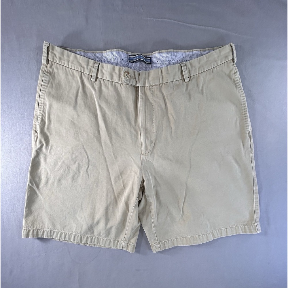 Peter Millar Shorts Mens 38 Soft Touch Twill Khaki Pima‎ Cotton Beige